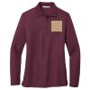 Women's Silk Touch Long Sleeve Polo Thumbnail