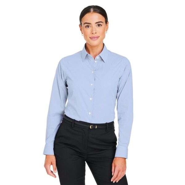 Women's CrownLux Performance® Microstripe Dress Shirt Thumbnail
