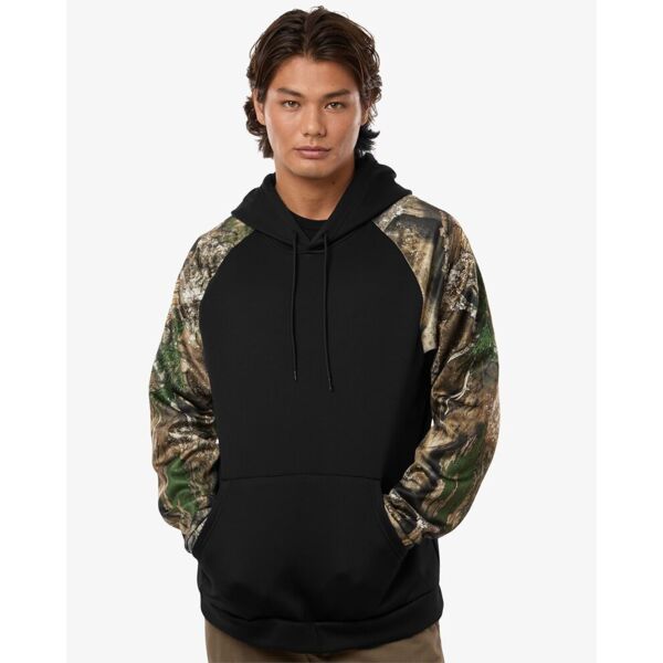 Unisex Realtree® Performance Colorblocked Hooded Sweatshirt Thumbnail