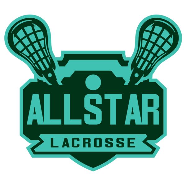 All stars Lacrosse Logo Template Thumbnail