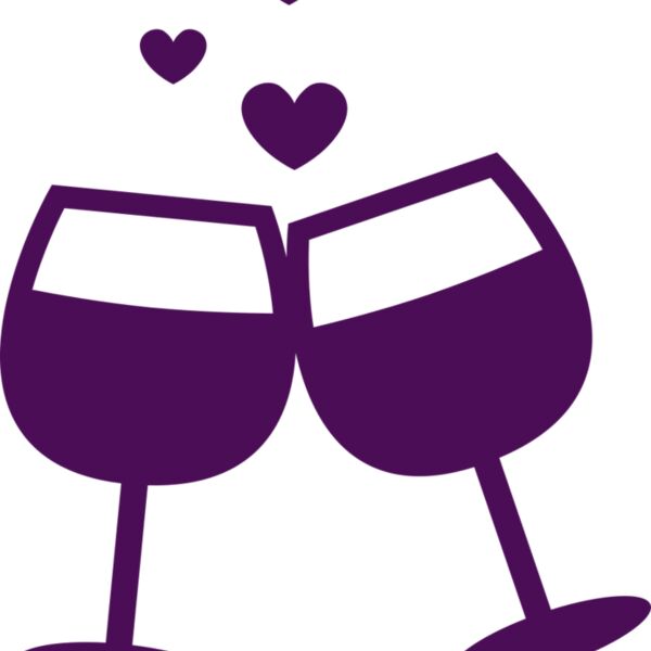 Valentines Wine Glass Thumbnail