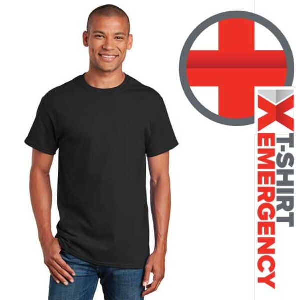 T-Shirt Emergency - Gildan 5000 - BLACK Thumbnail