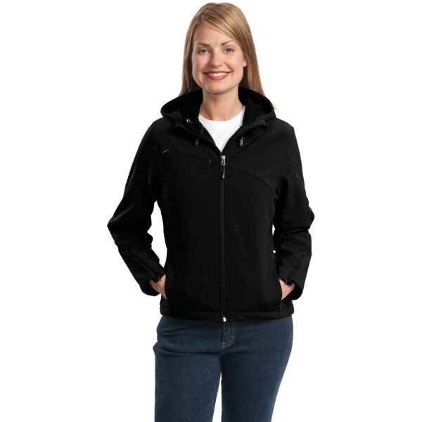Women's Textured Hooded Soft Shell Jacket Thumbnail