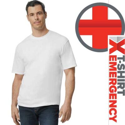 T-Shirt Emergency - Gildan 2000 - WHITE Thumbnail
