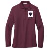 Women's Silk Touch Long Sleeve Polo Thumbnail