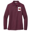 Women's Silk Touch Long Sleeve Polo Thumbnail