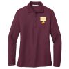 Women's Silk Touch Long Sleeve Polo Thumbnail