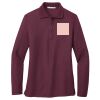 Women's Silk Touch Long Sleeve Polo Thumbnail