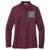 Women's Silk Touch Long Sleeve Polo Thumbnail