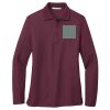 Women's Silk Touch Long Sleeve Polo Thumbnail