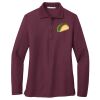 Women's Silk Touch Long Sleeve Polo Thumbnail