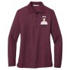 Women's Silk Touch Long Sleeve Polo Thumbnail