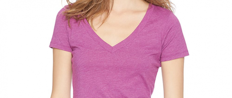 Next Level Ladies Cotton Poly Deep Vneck 6640